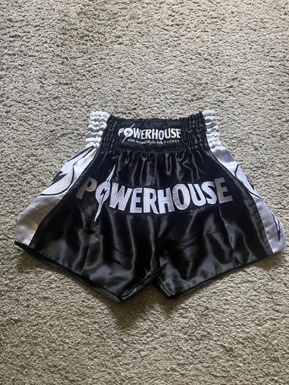 Powerhouse Phuket black & white Muay Thai shirts
